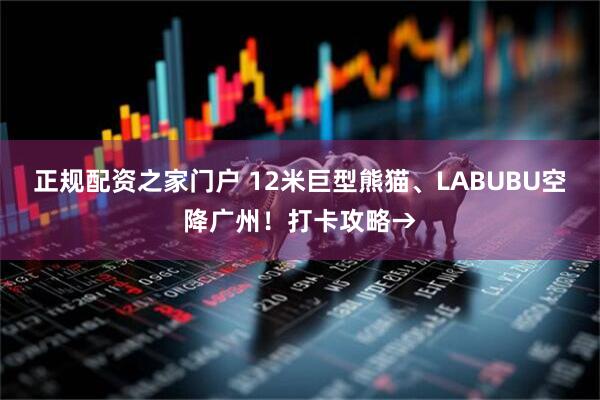 正规配资之家门户 12米巨型熊猫、LABUBU空降广州！打卡攻略→